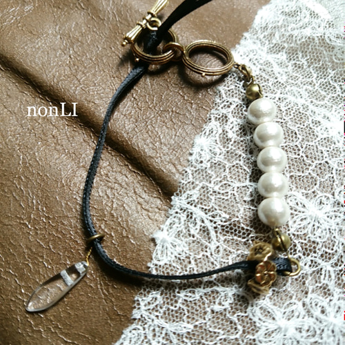 パールリボン KIDS]リボンパールネックレス(ネックレス) | a.v.v KIDS(アー