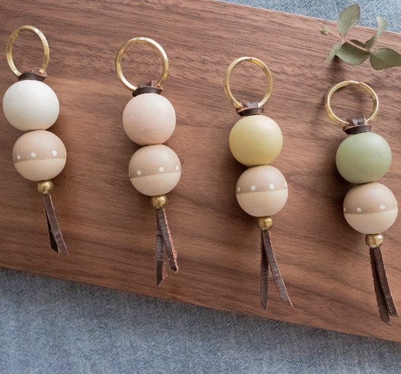 Cake Pops Keychain（クリームイエロー） 3枚目の画像