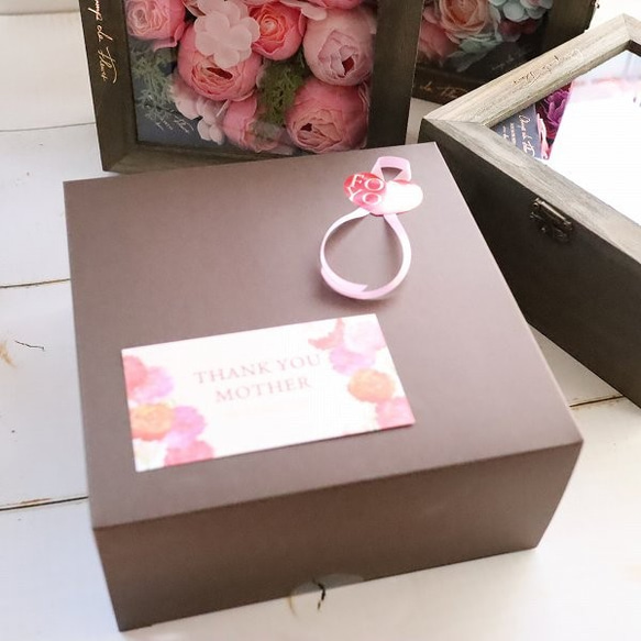 バスフラワー 木製BOX お花のかたちの入浴剤 ソープフラワー お祝い 送別 敬老の日 フローラル 4枚目の画像