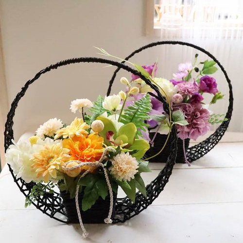 お供え花、仏花、造花、ダリア、アネモネアレンジ 【公式通販】