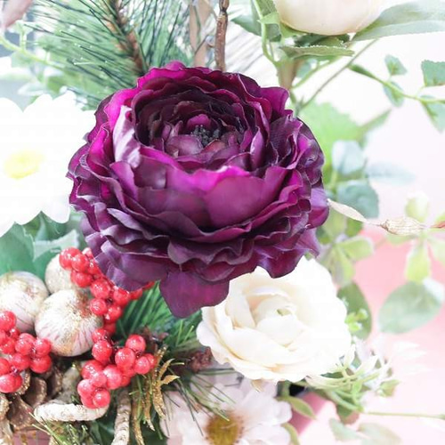 新春フラワーアレンジメント 現品限り 玄関 ウェルカムスペース