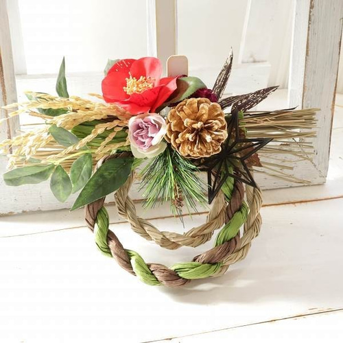 お正月飾りしめ飾りリース262