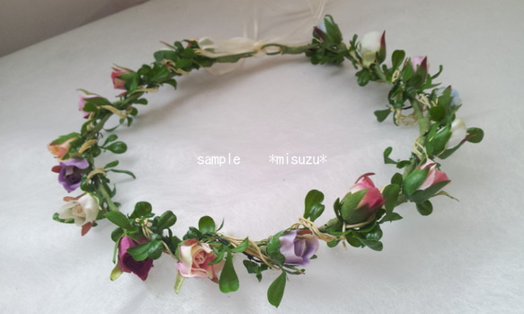 薔薇パーツ　バラのつぼみ　色々30P　　ハンドメイド資材　コサージュ　リースの下挿し　工作の材料　造花 4枚目の画像