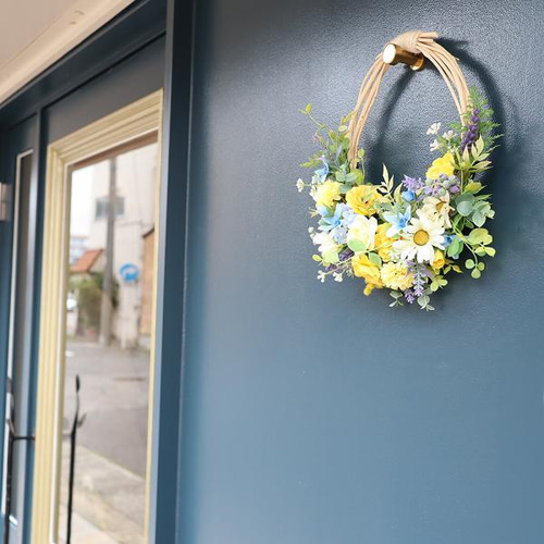 misuzu* 優しい小花系ナチュラルリース 玄関 ブライダルウェルカム