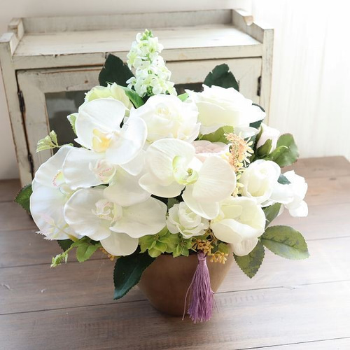 お供え フラワーアレンジメント 新盆 お盆 ご仏前 仏花 先方様への直送