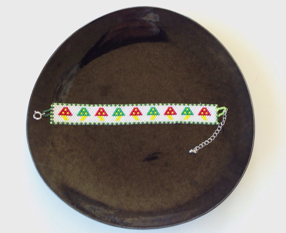 Creema限定福袋 5,000円セット きのこ尽くしビーズがま口&ブレスレット