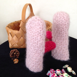 ピンクのミトン☆pink mittens 5枚目の画像