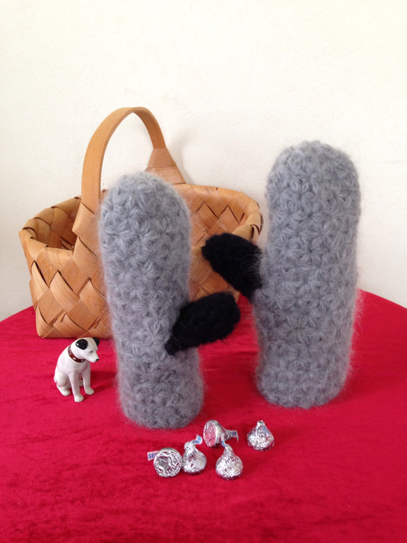 グレイのミトン☆gray mittens 5枚目の画像