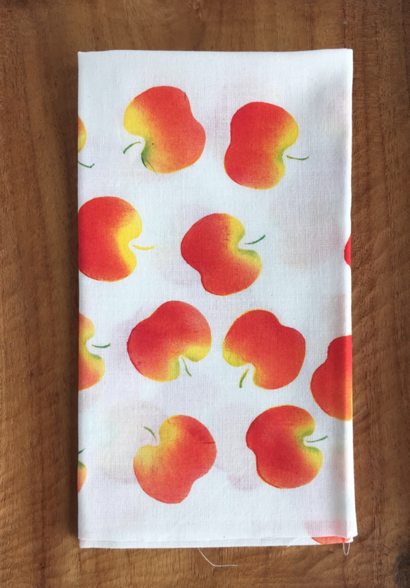 Katazome 蘋果毛巾“Apple Korokoro” 第1張的照片