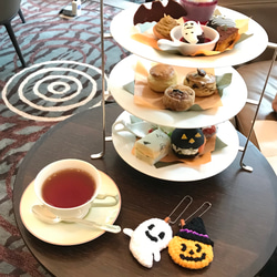 ペアが可愛い！ラグラグで癒し系のハロウィンチャーム　ジャックオーランタン&オバケ　バッグチャームやペンダントにも 7枚目の画像