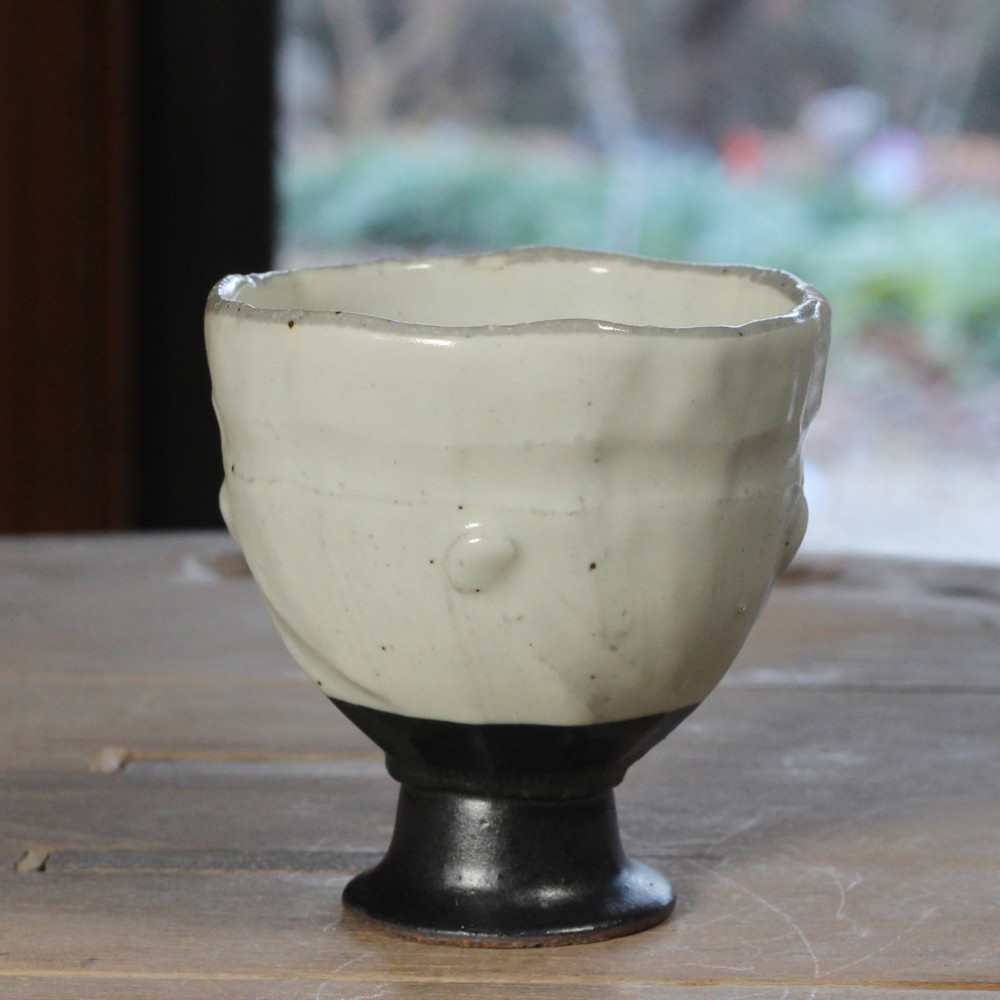 【粉引き ワインカップ】sa15　美濃焼 陶芸 素敵 プレゼント 手作り 贈り物 結婚祝い お正月 クリスマス