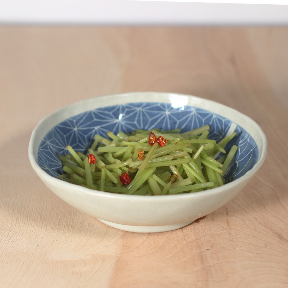 【ゴス麻模様 丸鉢】ｈ58　和食器 陶芸 美濃焼 粉引き 盛り鉢 大鉢 めん鉢 サラダ 結婚祝い プレゼント