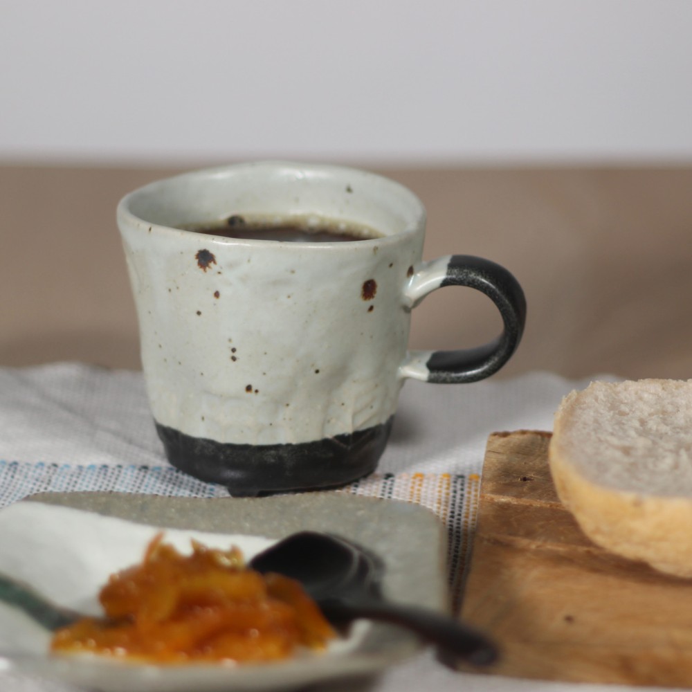 【黒点マグカップ】M95 和食器 陶芸 美濃焼 フリーカップ ゴブレット 父に日 素敵 プレゼント 結婚祝い お祝い
