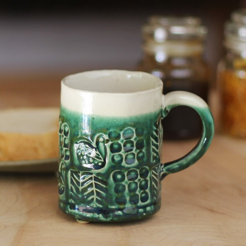 イチゴモチーフ、織部コーヒーカップ mikasa イチゴ柄カップ＆ソーサー｜Yahoo!フリマ（旧PayPayフリマ）