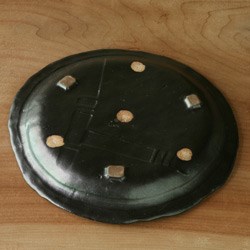 【黒釉染付けミート皿】S106 パスタ・カレー皿 美味しい 人気 おしゃれ 素敵 かわいい 誕生日 プレゼント 陶芸 7枚目の画像