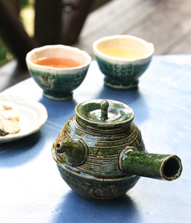 【織部 急須】KYU1 和食器 陶芸 美濃焼 結婚祝い お祝い 父の日 母の日 陶器 手作り お茶 モダン 素敵 8,360円