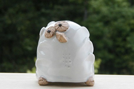 【塩・コショウ入れ ふくろう】CYU2　調味料入れ 薬味 置物 塩 コショウ かわいい モダン 素敵 おしゃれ 陶芸 4,620円