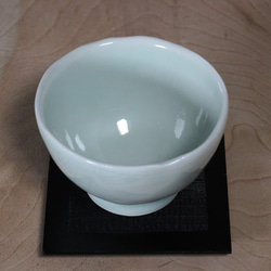 【磁器丸湯のみ】YU46 和食器 陶芸 結婚祝い お祝い 父の日 母の日 手作り お茶 湯のみ茶碗 コップ モダン 素敵 2枚目の画像