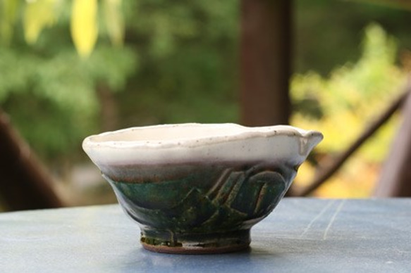織部・粉引き 片口鉢】h13 煮物 盛り鉢 取り鉢 おしゃれ 素敵