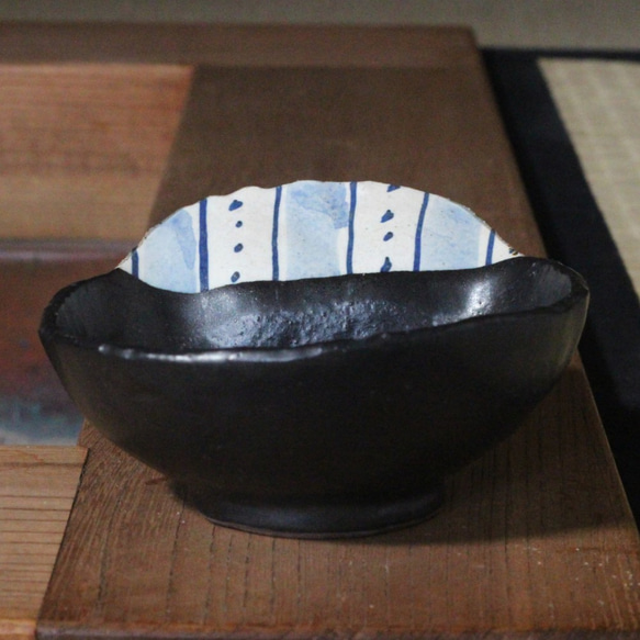 【黒釉 とんすい】ｈ37　美濃焼 土鍋 煮物 盛り鉢 取り鉢 おしゃれ 素敵 結婚祝い 陶芸 6枚目の画像