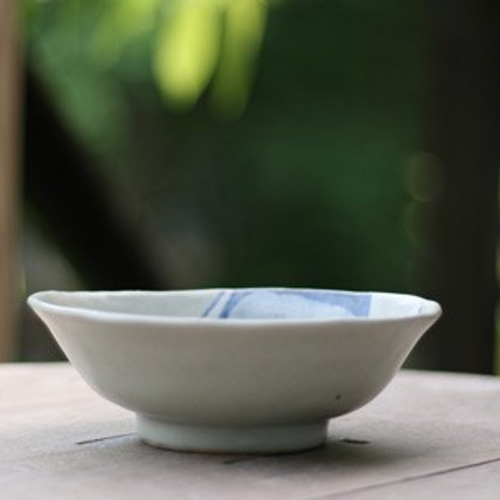 染付け丸模様 鉢】h52 煮物 盛り鉢 取り鉢 おしゃれ 素敵