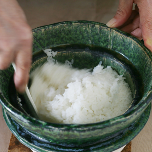 【美品】織部焼き　1号炊き土鍋　2個セット 1_821e5767a3f1e44505d55face387