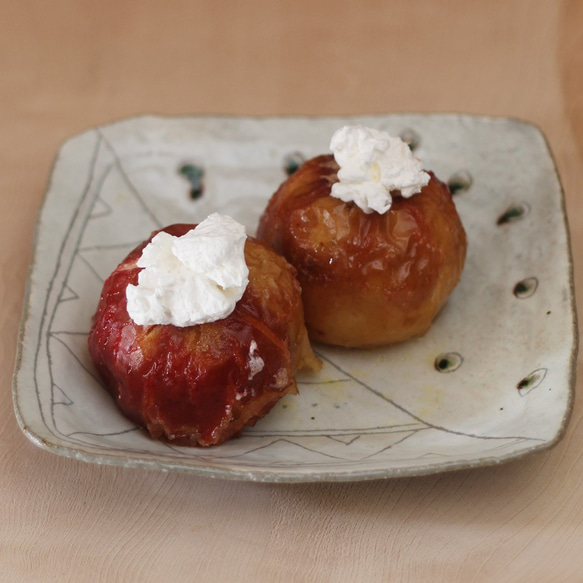 chiko様の辻村塊　粉吹八寸　角皿　粉引　陶芸　作家物　新品　未使用　皿 chiko様の辻村塊 粉吹八寸 角皿 粉引 陶芸 作家物