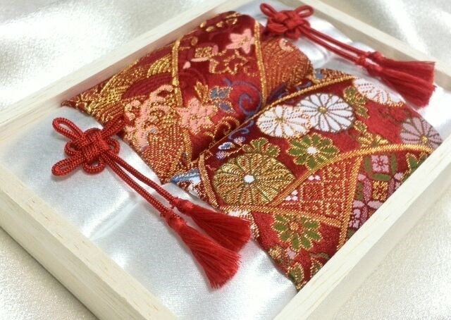 和風　蓋付き　リングピロー　和　和装 吉祥