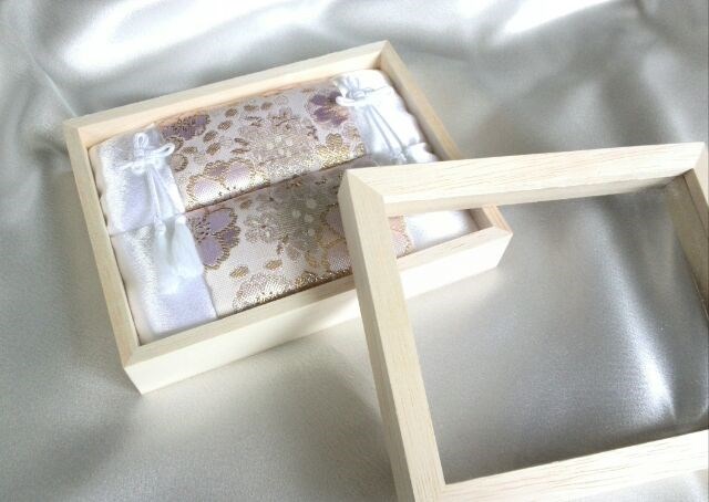 和風 蓋付き リングピロー　和　和装  白無垢