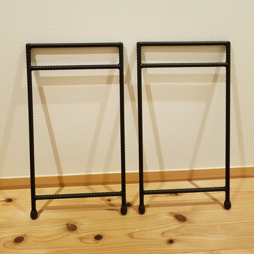 ≪アイアン家具≫【フラットアイアンレッグ＋USED足場板/セット