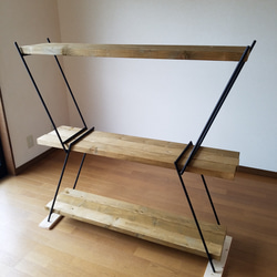 アイアンレッグ鉄脚のみ 使用板幅200mm 棚・シェルフ・ラック nsoworks