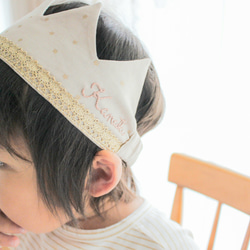 baby crown hairband~little start~ベビークラウン ヘアバンド 8枚目の画像