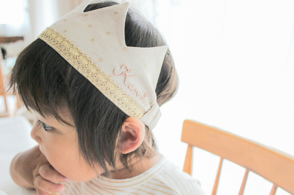 baby crown hairband~little start~ベビークラウン ヘアバンド 8枚目の画像