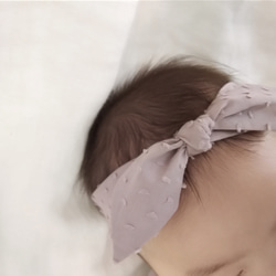 ドットミニヨン～baby&kids hairband～ベビーヘアバンド 4枚目の画像