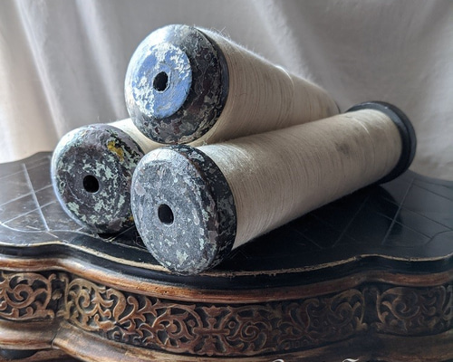 Antique Bobbin ｜アンティーク糸巻き｜3本Set｜1920s：USA 糸・ミシン