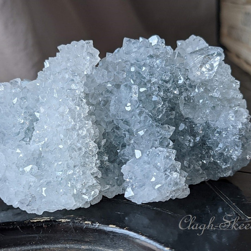 Apophylite｜アポフィライト｜魚眼石｜原石クラスター｜ブルー系