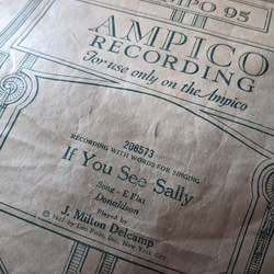 【USA : 1920～30s】Music Roll Paper　｜ミュージックロールペーパー  ｜ヴィンテージ素材 2枚目の画像