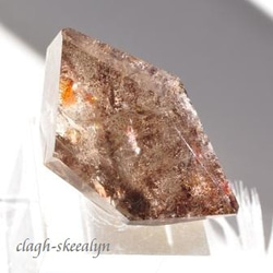 【Cacoxenite in quartz】カコクセナイト イン クォーツ｜虹入り｜ラフカット原石｜20g 6枚目の画像
