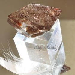 【Cacoxenite in quartz】カコクセナイト イン クォーツ｜虹入り｜ラフカット原石｜20g 16枚目の画像