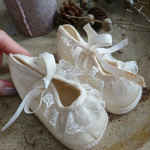 ＊専用＊フランスアンティーク　シルクキルティングシューズ セール】 【INTER-CHAUSSURES】ライトタンクソールキルト