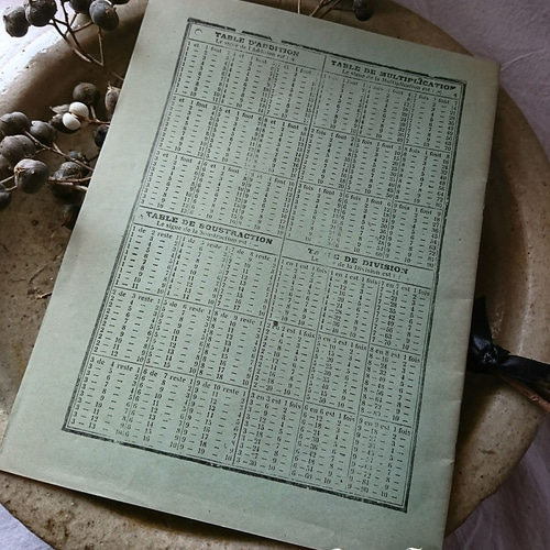 French antique【フランス製アンティーク/brocante】ノート/練習帳