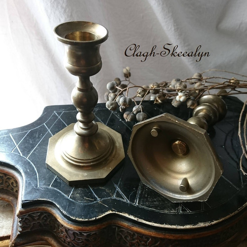French antique【フランス製アンティーク】真鍮キャンドル