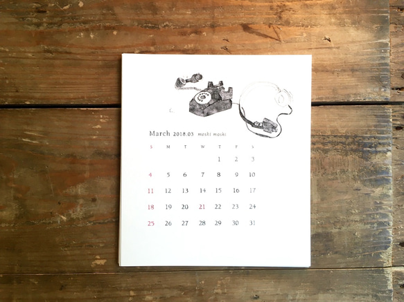 Desk Calendar 2018 3枚目の画像