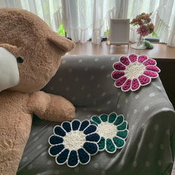 ☆♪マーガレット座ぶとん3枚セット 2枚目の画像