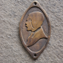 真鍮表示プレート男　特価￥2000→1000 1枚目の画像