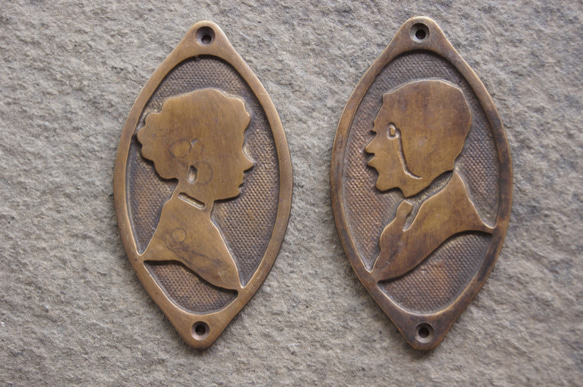 真鍮表示プレート男　特価￥2000→1000 2枚目の画像