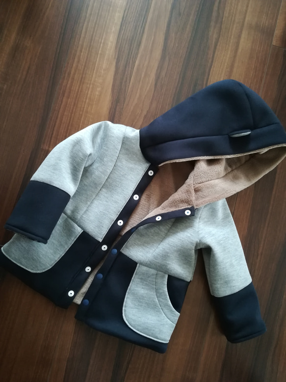 kids reversible coat キッズリバーシブルコート 4枚目の画像