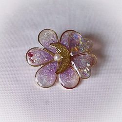 253 ステンドグラス✴ちょうちょ✴レジンヘアゴムキーホルダーブローチ