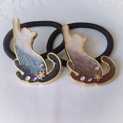 レジン&ワイヤーアクセサリー 蝶々ブローチ ブローチ only one