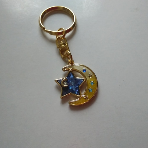 キッズにもオススメ♪月と星のキーホルダー 雑貨・その他 only one